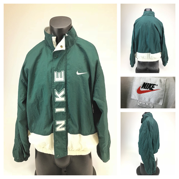 Nike Other - Nike vintage 1990s green spell out windbreaker